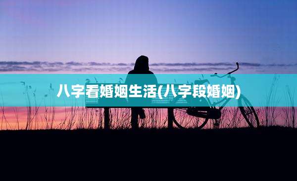 八字看婚姻生活(八字段婚姻)