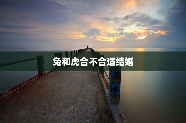 兔和虎合不合适结婚