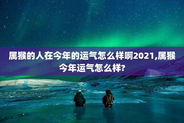 属猴的人在今年的运气怎么样啊2021,属猴今年运气怎么样?