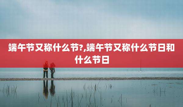 端午节又称什么节?,端午节又称什么节日和什么节日
