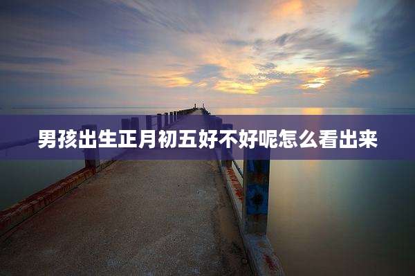 男孩出生正月初五好不好呢怎么看出来