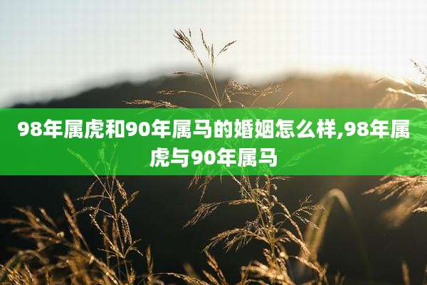 98年属虎和90年属马的婚姻怎么样,98年属虎与90年属马
