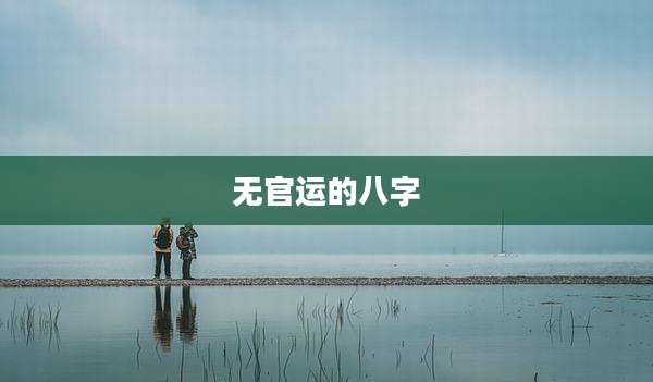 无官运的八字