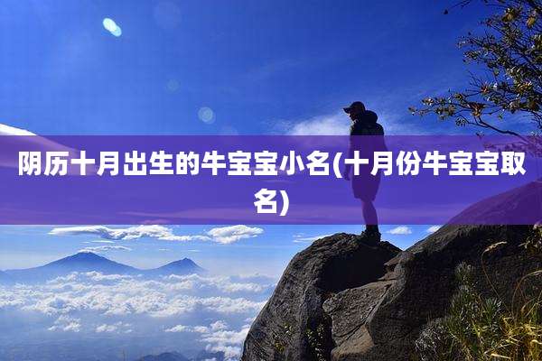 阴历十月出生的牛宝宝小名(十月份牛宝宝取名)