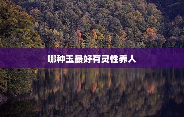 哪种玉最好有灵性养人