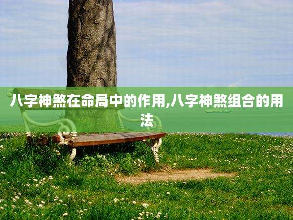 八字神煞在命局中的作用,八字神煞组合的用法