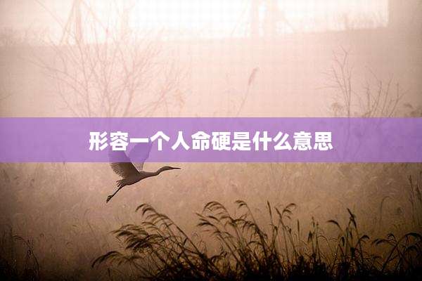 形容一个人命硬是什么意思