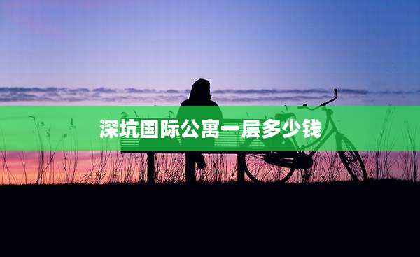 深坑国际公寓一层多少钱