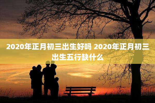 2020年正月初三出生好吗 2020年正月初三出生五行缺什么