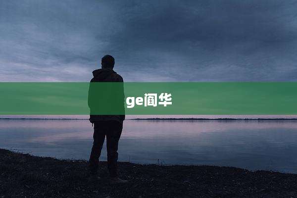 ge阎华