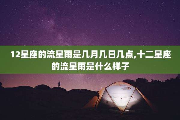 12星座的流星雨是几月几日几点,十二星座的流星雨是什么样子