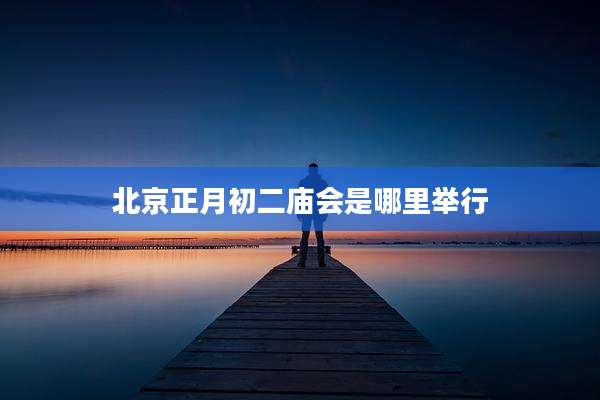 北京正月初二庙会是哪里举行