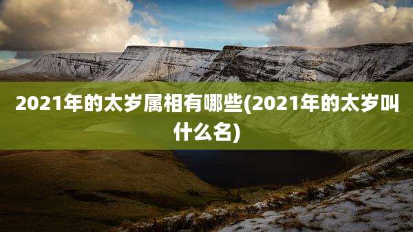 2021年的太岁属相有哪些(2021年的太岁叫什么名)