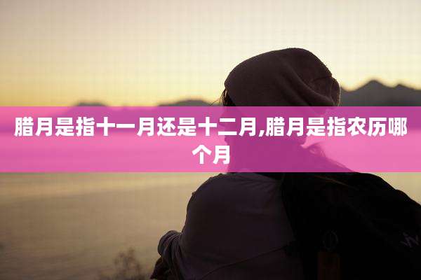 腊月是指十一月还是十二月,腊月是指农历哪个月