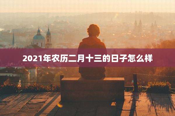 2021年农历二月十三的日子怎么样