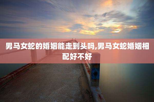 男马女蛇的婚姻能走到头吗,男马女蛇婚姻相配好不好