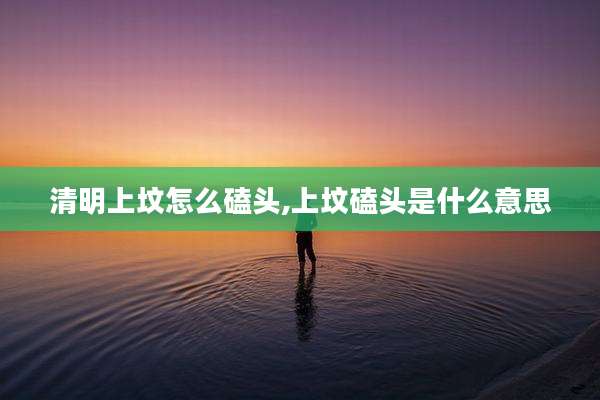 清明上坟怎么磕头,上坟磕头是什么意思