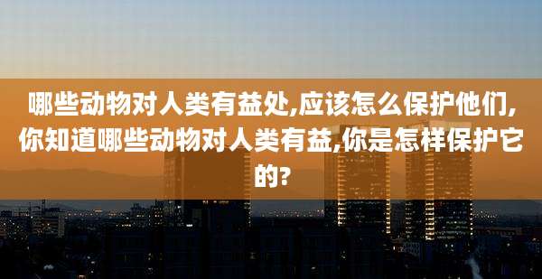 哪些动物对人类有益处,应该怎么保护他们,你知道哪些动物对人类有益,你是怎样保护它的?