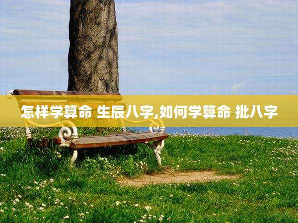 怎样学算命 生辰八字,如何学算命 批八字