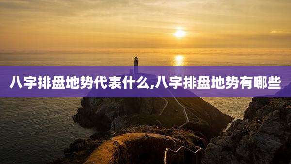 八字排盘地势代表什么,八字排盘地势有哪些
