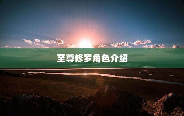 至尊修罗角色介绍