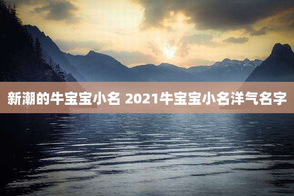 新潮的牛宝宝小名 2021牛宝宝小名洋气名字
