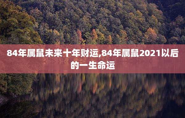84年属鼠未来十年财运,84年属鼠2021以后的一生命运