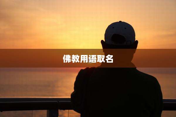 佛教用语取名