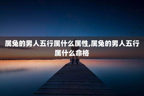 属兔的男人五行属什么属性,属兔的男人五行属什么命格