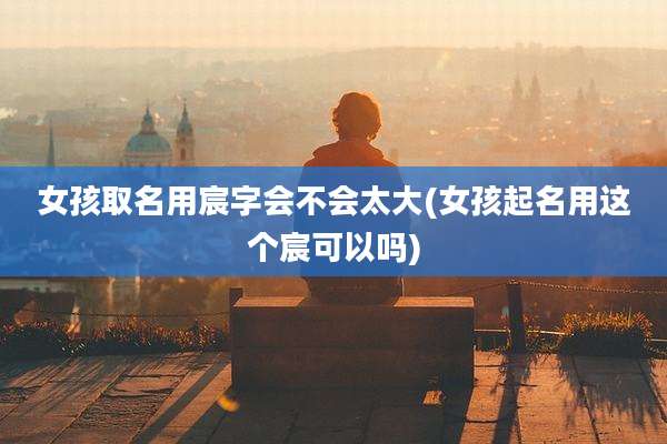 女孩取名用宸字会不会太大(女孩起名用这个宸可以吗)