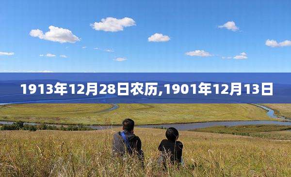 1913年12月28日农历,1901年12月13日