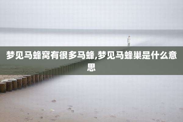 梦见马蜂窝有很多马蜂,梦见马蜂巢是什么意思