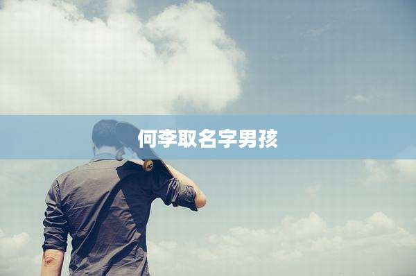 何李取名字男孩