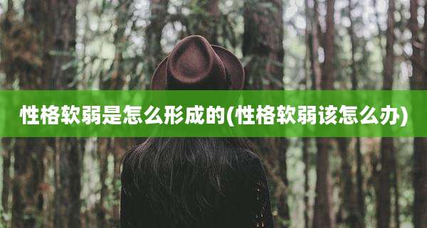 性格软弱是怎么形成的(性格软弱该怎么办)