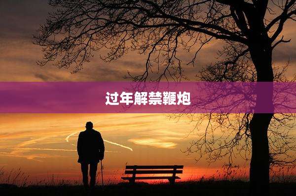 过年解禁鞭炮