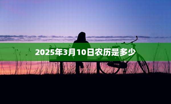 2025年3月10日农历是多少