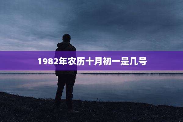 1982年农历十月初一是几号