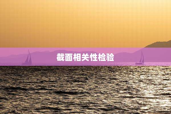 截面相关性检验