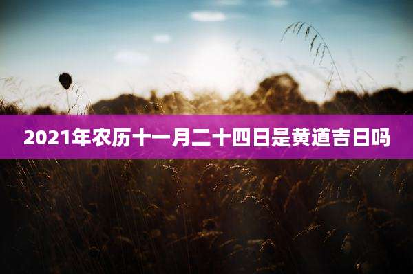 2021年农历十一月二十四日是黄道吉日吗