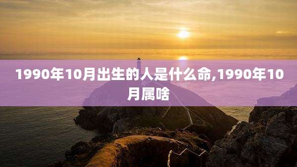 1990年10月出生的人是什么命,1990年10月属啥