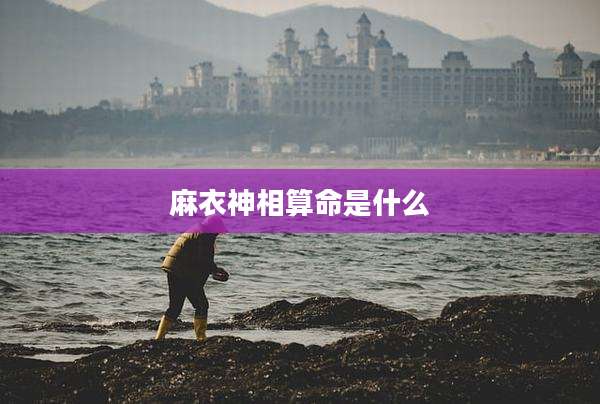 麻衣神相算命是什么