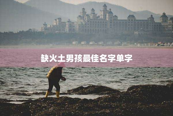 缺火土男孩最佳名字单字
