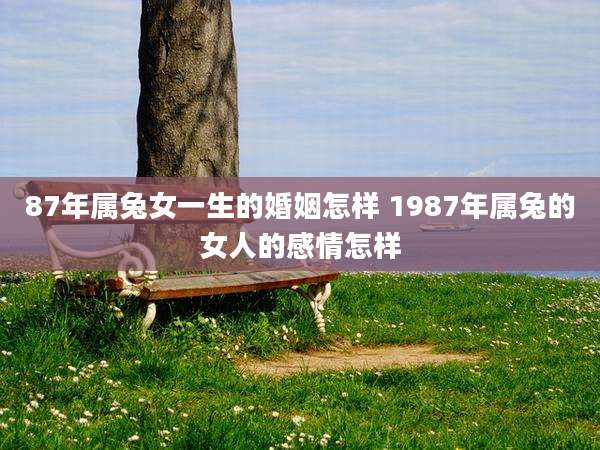 87年属兔女一生的婚姻怎样 1987年属兔的女人的感情怎样
