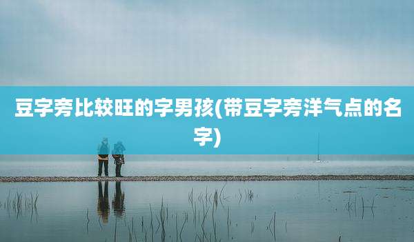 豆字旁比较旺的字男孩(带豆字旁洋气点的名字)
