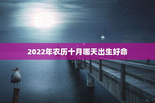 2022年农历十月哪天出生好命