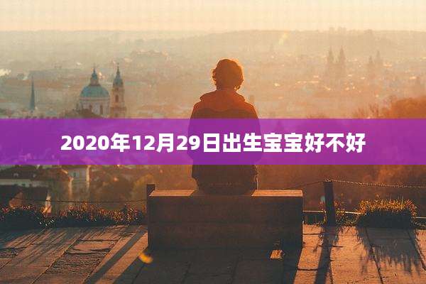 2020年12月29日出生宝宝好不好