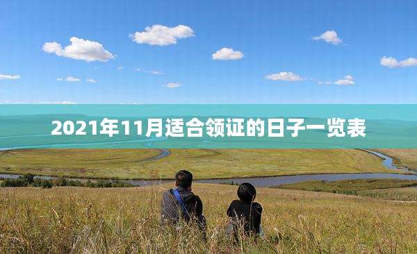2021年11月适合领证的日子一览表