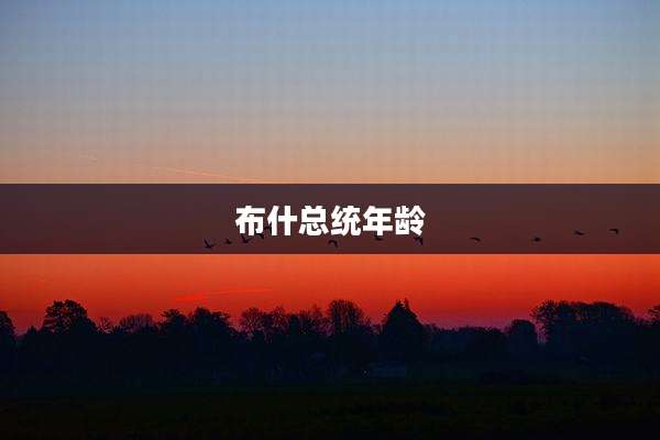 布什总统年龄