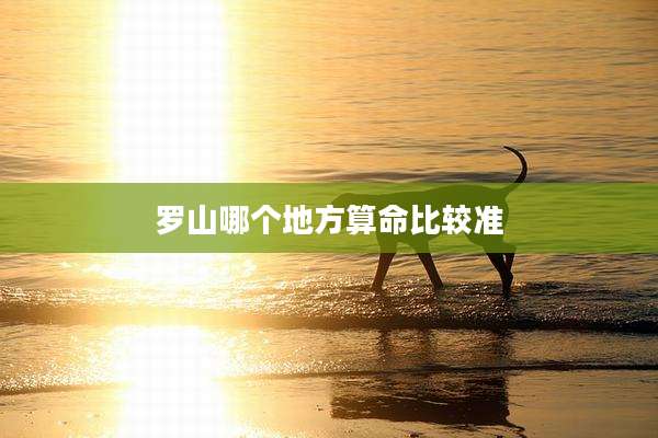 罗山哪个地方算命比较准