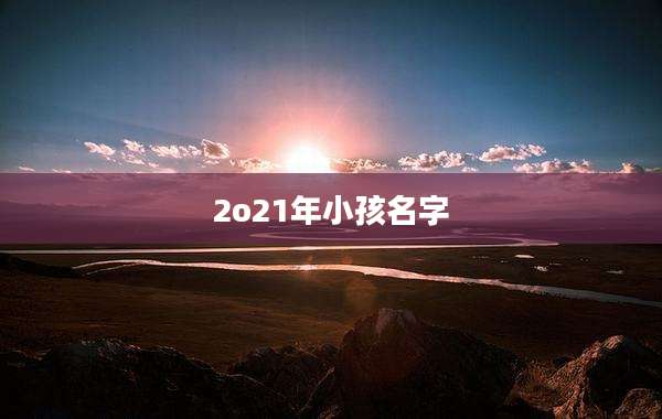 2o21年小孩名字